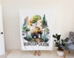 Bear Forest Personalized Baby Blanket