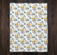 Construction Theme Personalized Baby Blanket