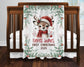 My First Christmas Reindeer Christmas Personalized Baby Blanket