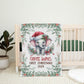 My First Christmas Elephant Safari Zoo Animals Personalized Baby Blanket