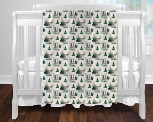 Forest Theme Blanket Personalized Baby Blanket