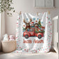 Christmas Forest Woodland Animals Personalized Baby Blanket