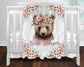 Baby Bear Floral Personalized Baby Blanket