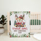 My First Christmas Reindeer Christmas Personalized Blanket