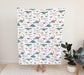 Dinosaur Personalized Blanket Baby Kids Blanket