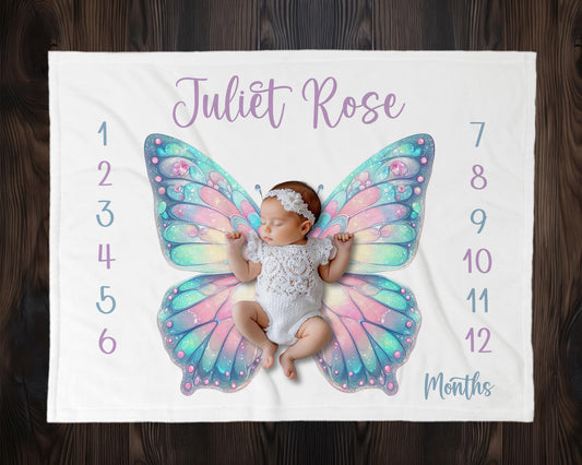 Butterfly Milestone Blanket